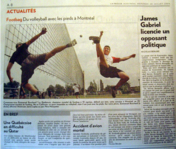 Click on the picture to read the article Emmanuel Bouchard in La Presse, July 28, 2004