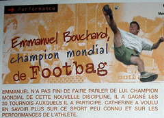 Click on the picture to read the article Emmanuel Bouchard in Rayon-X, Spring Issue, 2004